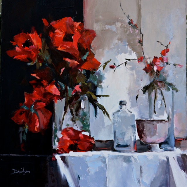 STILL LIFE WITH POPPIES <br>oil : 28